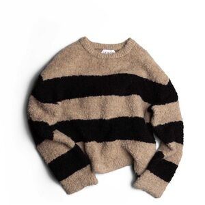 Le Bon Shoppe Simone Striped Crewneck Sweater